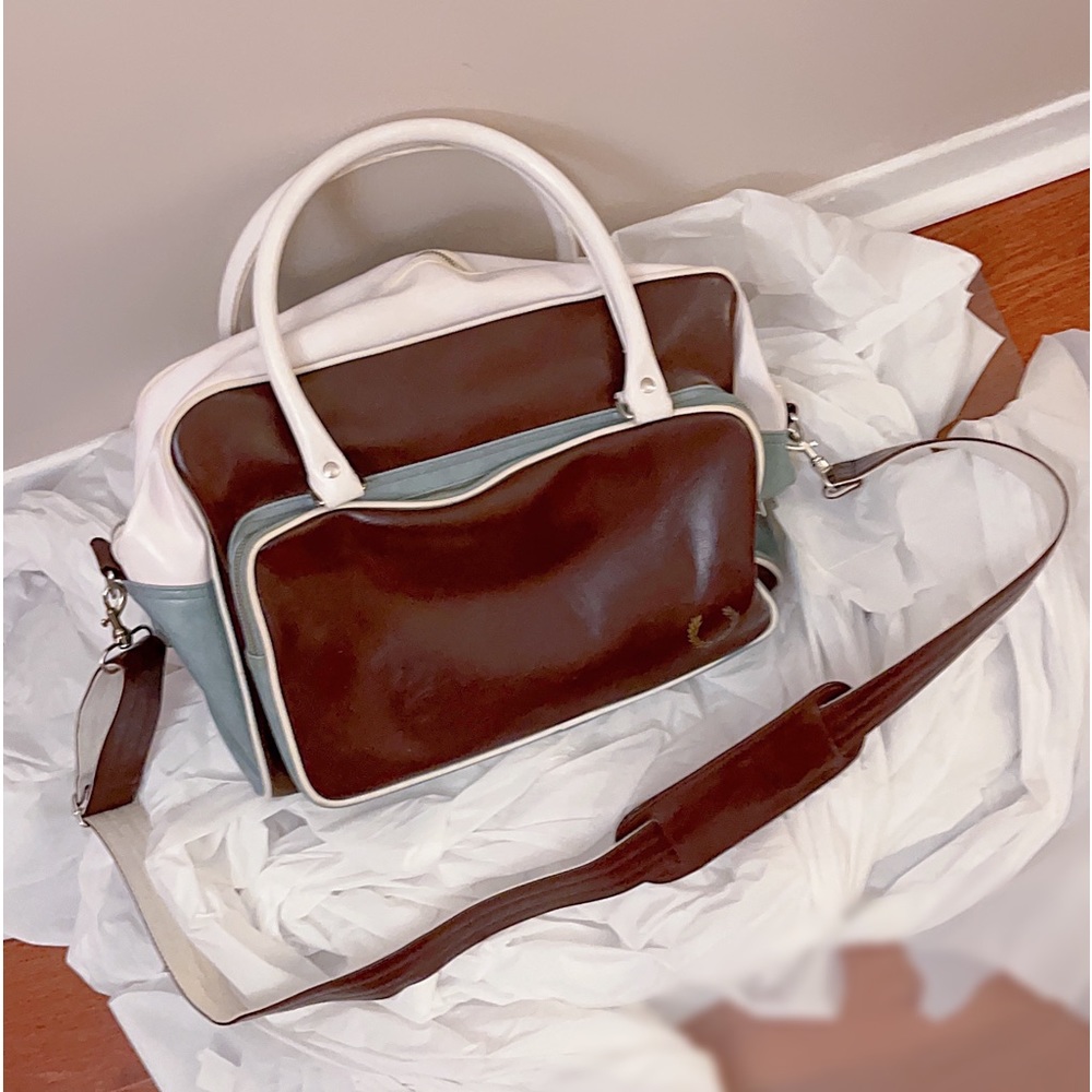 Stylish Brown and White Men's Bag